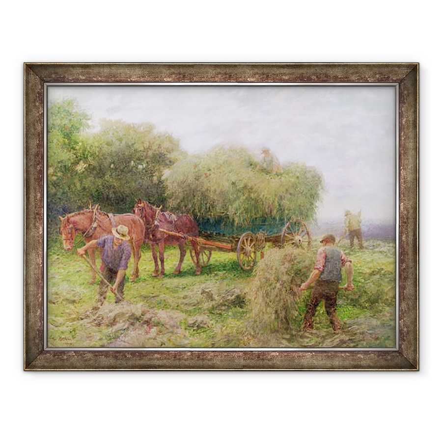 Tablou inramat - Arthur Hopkins - Haymaking, 60 x 80 cm