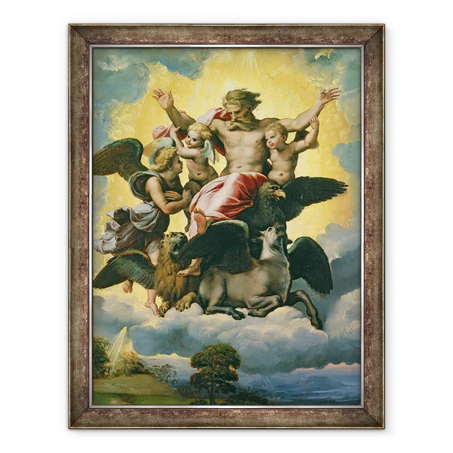 Tablou inramat - Raphael - Viziunea lui Ezechiel, 70 x 90 cm