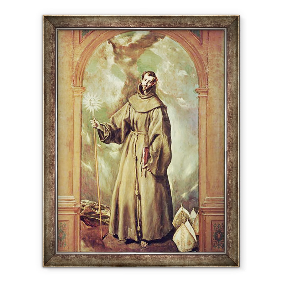 Tablou inramat - El Greco - Saint Bernard of Clairvaux, 60 x 80 cm
