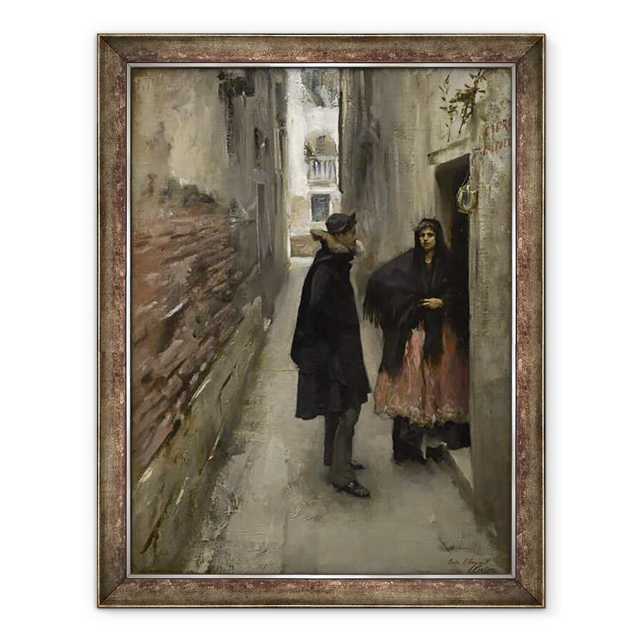 Tablou inramat - John Singer Sargent - O strada in Venetia, 70 x 90 cm