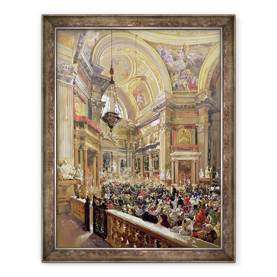 Tablou inramat - Giacinto Gigante - Miracolul lichefierii sangelui Sfantului Ianuarie, 60 x 80 cm