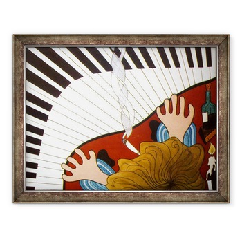 Tablou inramat - Timothy Nathan Joel - Om pian, 2001, 60 x 80 cm Tablou inramat - Timothy Nathan Joel - Om pian, 2001, 60 x 80 cm