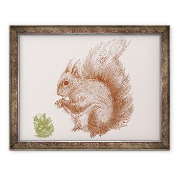 Tablou inramat - Sarah Hough - Veverita, 2017, 60 x 80 cm Tablou inramat - Sarah Hough - Veverita, 2017, 60 x 80 cm