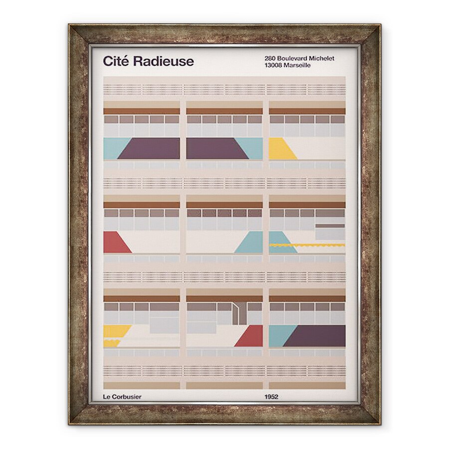 Tablou inramat - Florent Bodart - Cité Radieuse, 60 x 80 cm