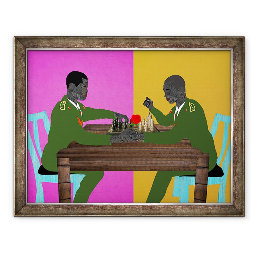 Tablou inramat - Osinachi - Doi generali in al doilea razboi, 60 x 80 cm