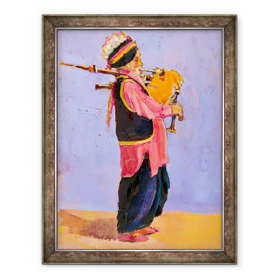 Tablou inramat - Sue Wales - Indian Bagpiper, 2020, 29x22, 60 x 80 cm