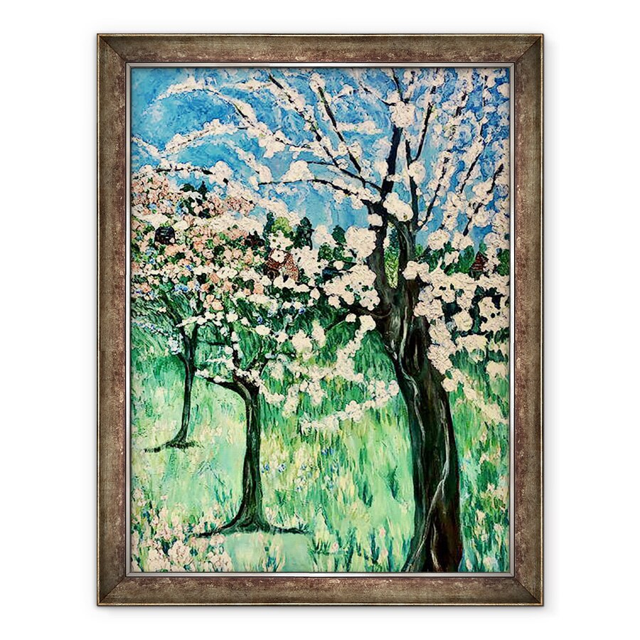 Tablou inramat - Deborah Eve Alastra - Copac cu flori albe, 70 x 90 cm