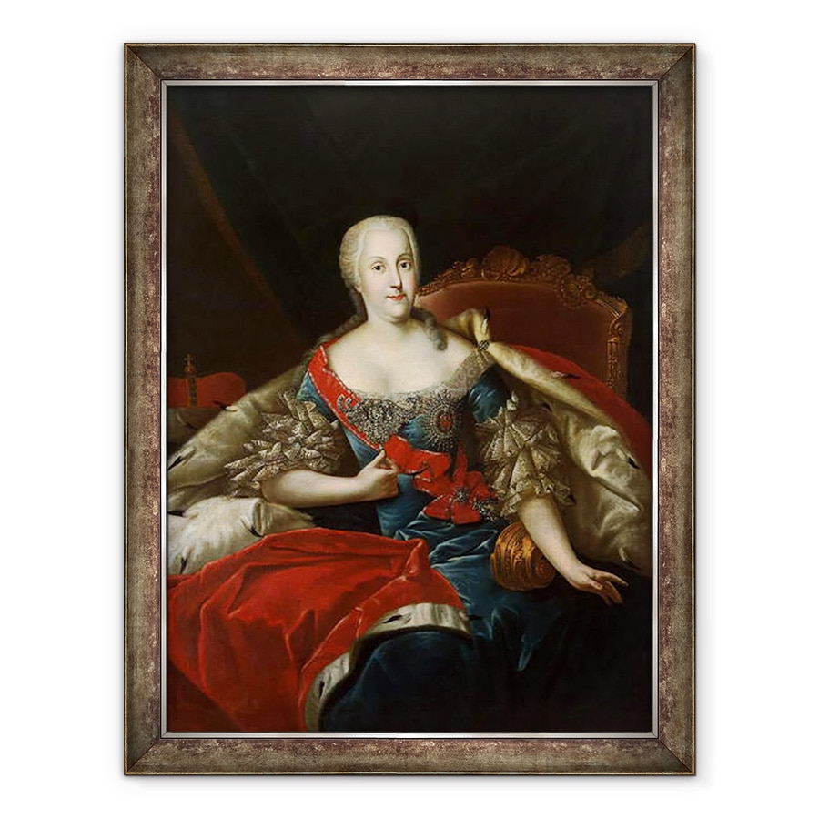 Tablou inramat - Antoine Pesne - Portret De Johanna-Elizabeth, Electress De Anhalt-Zerbst, 60 x 80 cm