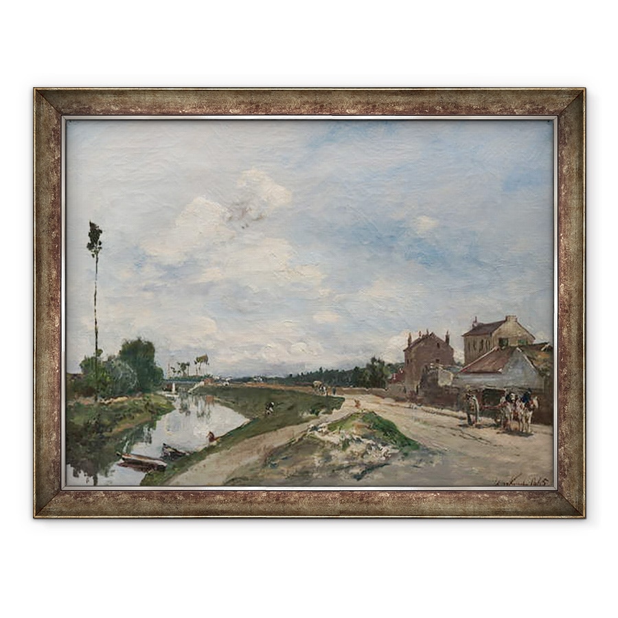 Tablou inramat - Johan-Barthold Jongkind - Sena la Bas-Meudon, 60 x 80 cm