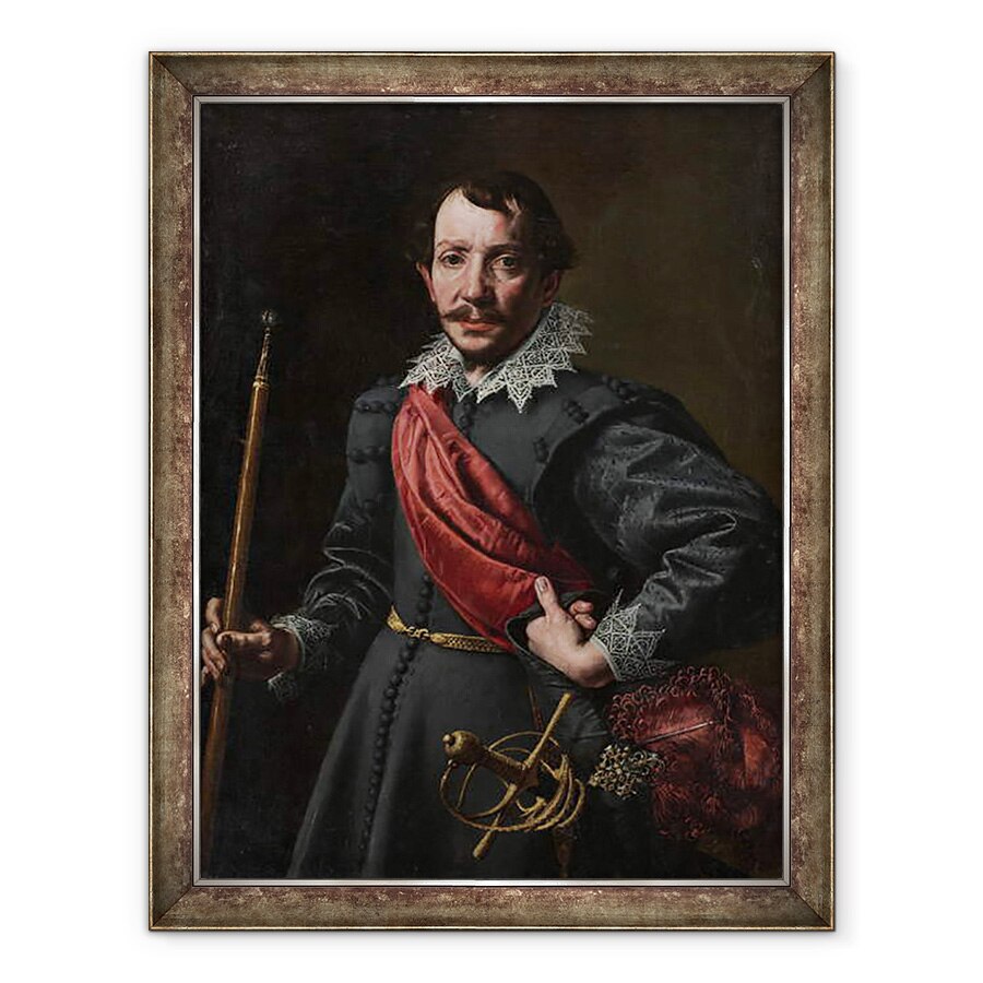 Tablou inramat - Tanzio da Varallo - Portretul unui barbat, 60 x 80 cm