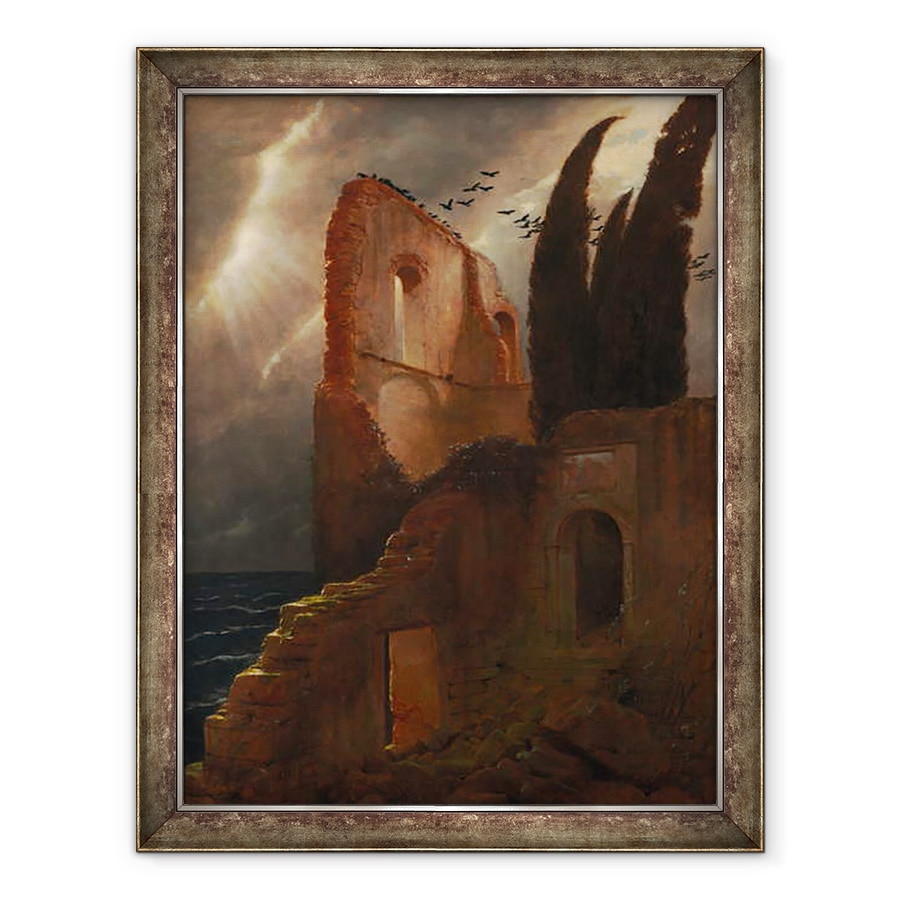 Tablou inramat - Arnold Bocklin - Ruina de mare, 60 x 80 cm