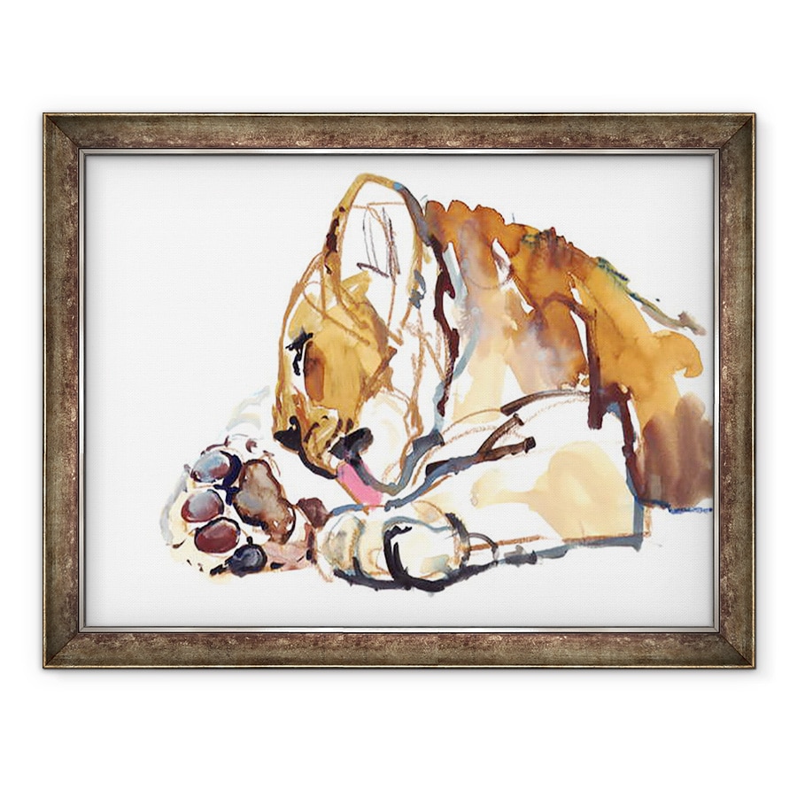 Tablou inramat - Mark Adlington - Cub de ingrijire, 2019, 60 x 80 cm