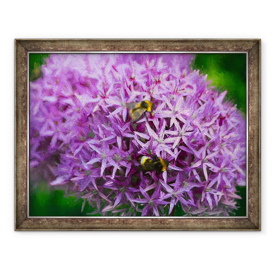 Tablou inramat - Helen White - Albinele in aliumuri, 2018, 60 x 80 cm