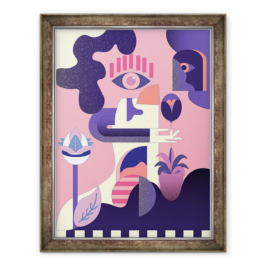 Tablou inramat - Nancy Kouta - Trezirea, 2018, 60 x 80 cm