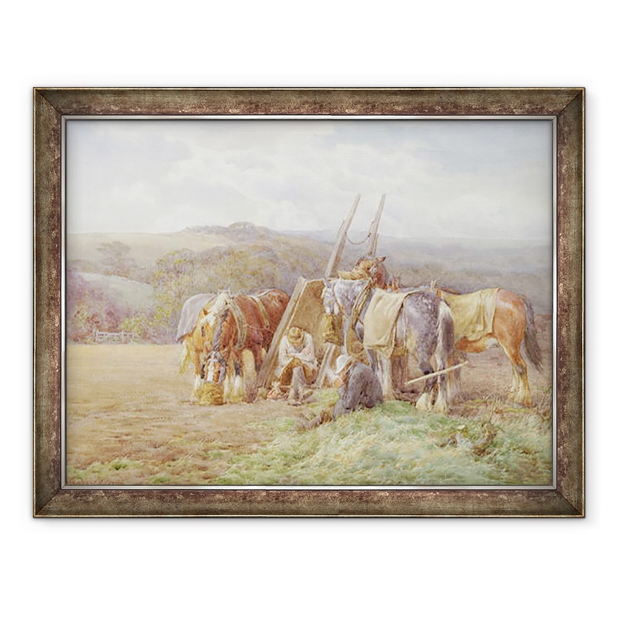 Tablou inramat - Charles James Adams - Odihneala pe teren, 60 x 80 cm