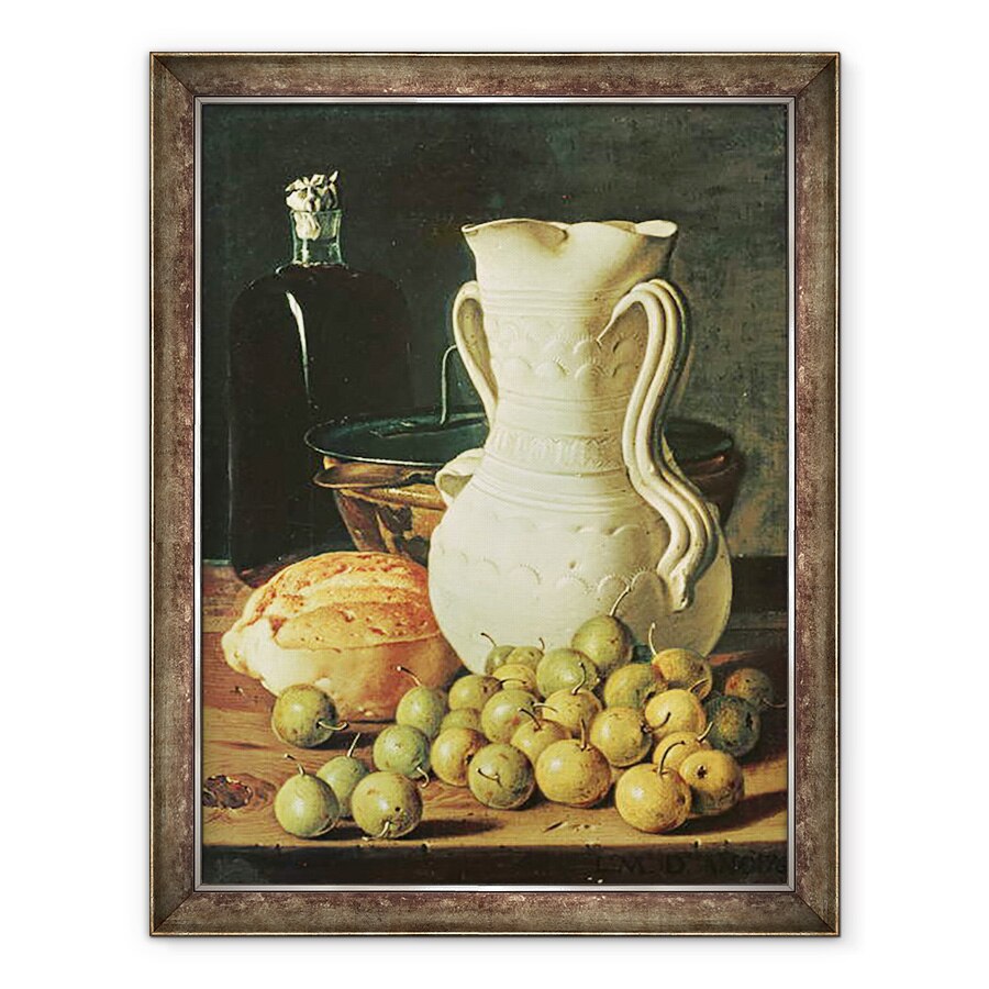 Tablou inramat - Luis Egidio Melendez - Natura moarta cu paine I, 70 x 90 cm