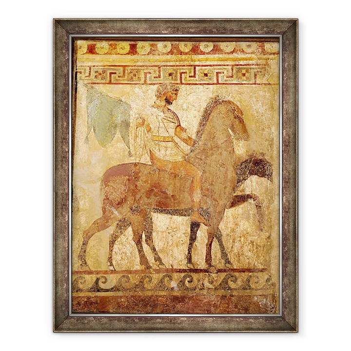 Tablou inramat - Greek - Soldat pe un cal, 60 x 80 cm