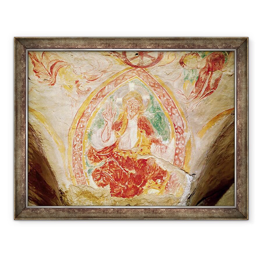 Tablou inramat - Scoala franceza - Hristos in Majestatea, 70 x 90 cm