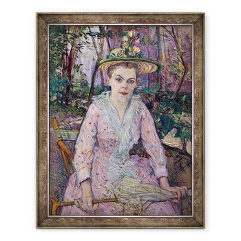 Tablou inramat - Henri de Toulouse-Lautrec - Femeie cu o umbrela, 60 x 80 cm Tablou inramat - Henri de Toulouse-Lautrec - Femeie cu o umbrela, 60 x 80 cm