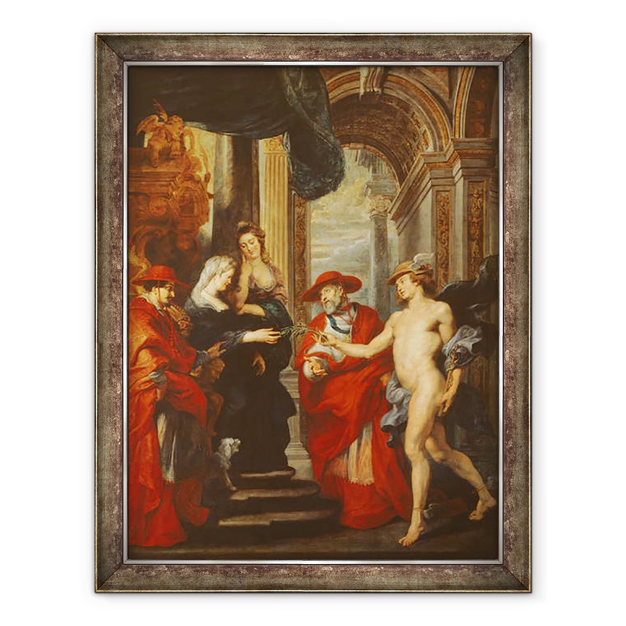 Tablou inramat - Peter Paul Rubens - Ciclul Medici, Tratatul de la Angouleme 30 aprilie 1619, 60 x 80 cm