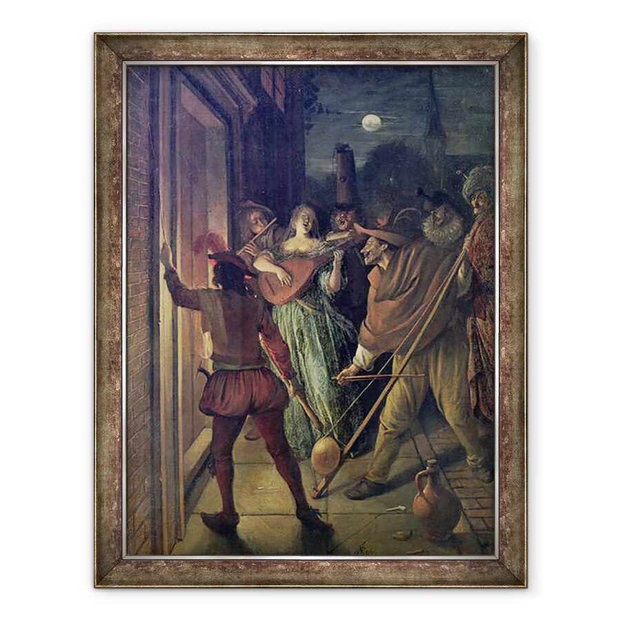 Tablou inramat - Jan Havicksz Steen - Serenade, 60 x 80 cm