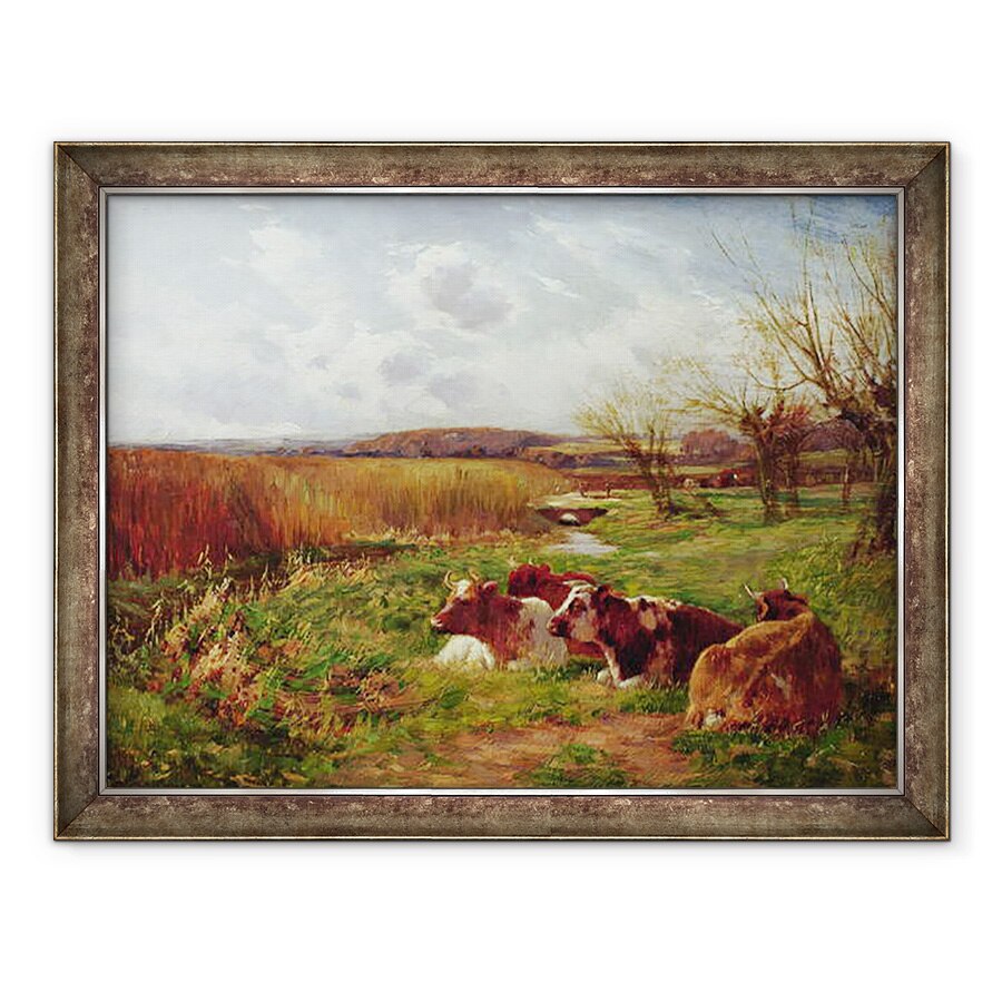 Tablou inramat - Charles James Adams - in lunca, 60 x 80 cm