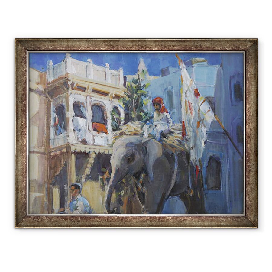 Tablou inramat - Sue Wales - Elefant in Jodhpur, 2013, 70 x 90 cm