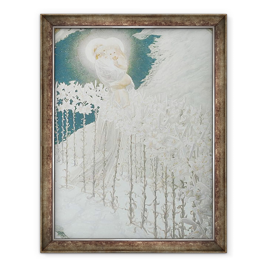 Tablou inramat - Carlos Schwabe - Fecioara de crini, 70 x 90 cm