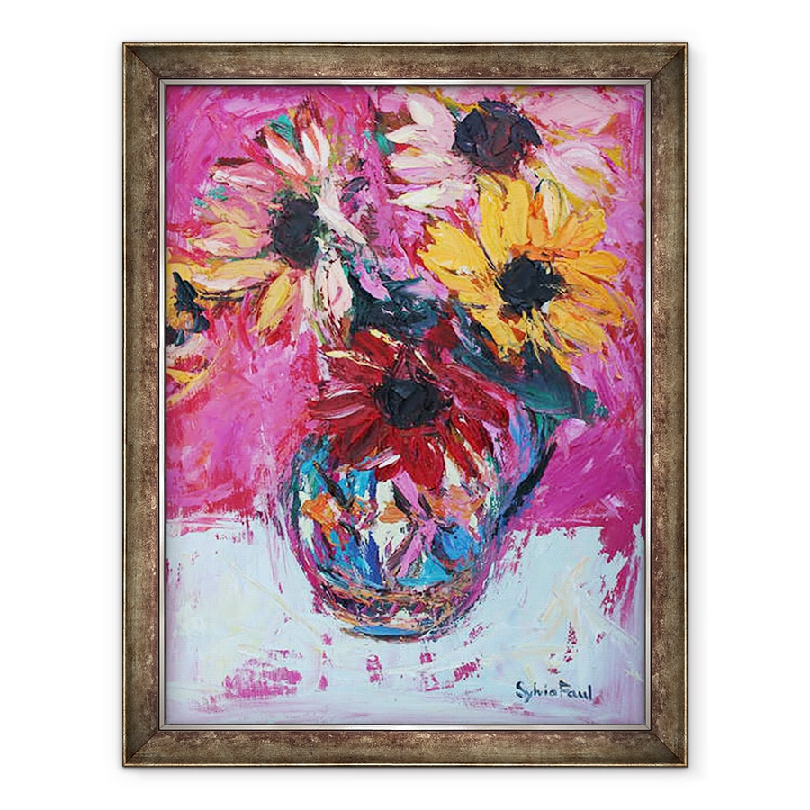 Tablou inramat - Sylvia Paul - Floarea soarelui rosu, 70 x 90 cm