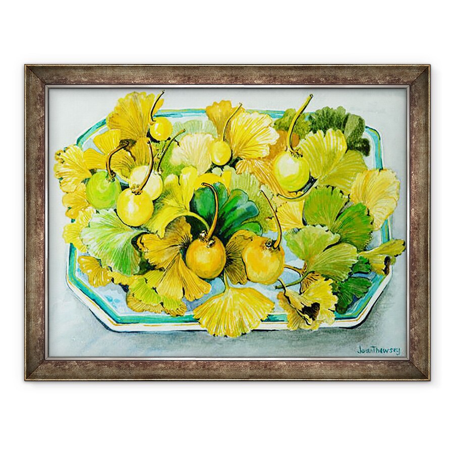 Tablou inramat - Joan Thewsey - Ginkgo, fructe si frunze,2010, 70 x 90 cm