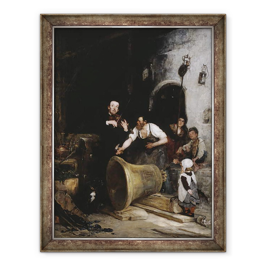 Tablou inramat - Walter Shirlaw - Tonifierea clopotului, 70 x 90 cm
