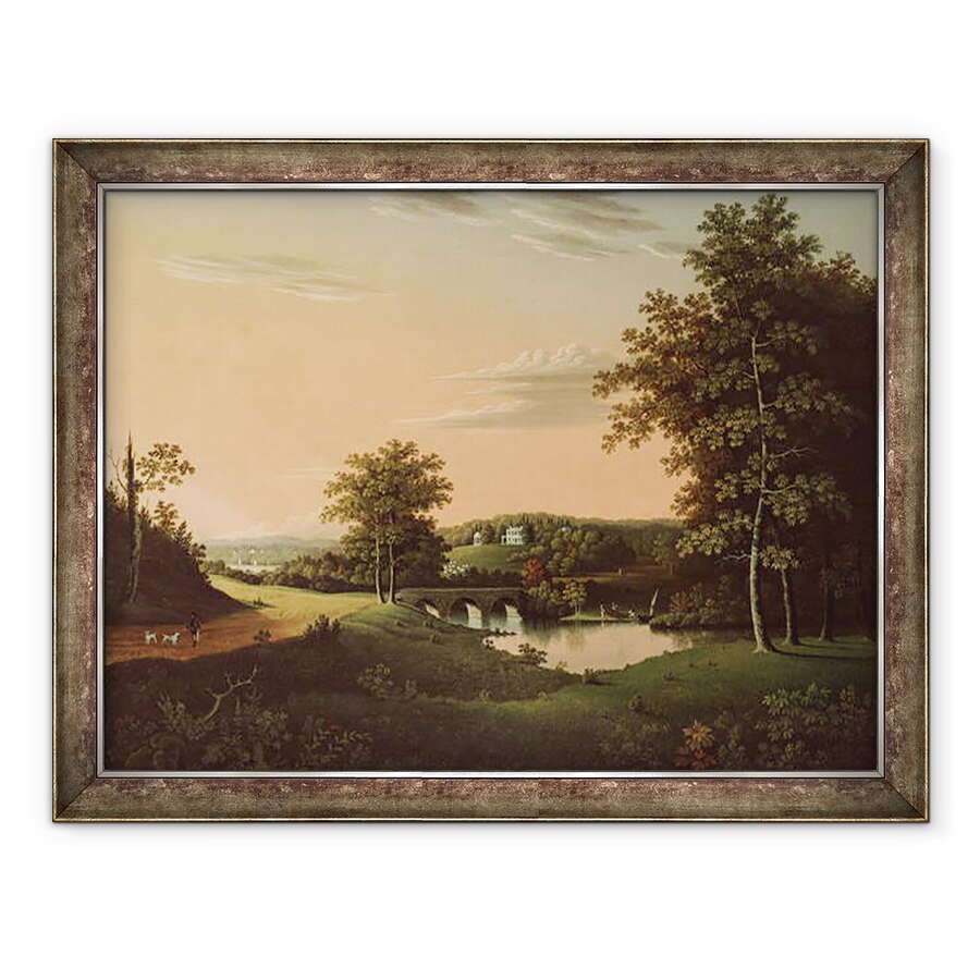 Tablou inramat - Charles B. Lawrence - Point Breeze, proprietatea lui Joseph-Napoléon Bonaparte la Bordentown, New Jersey, 60 x 80 cm