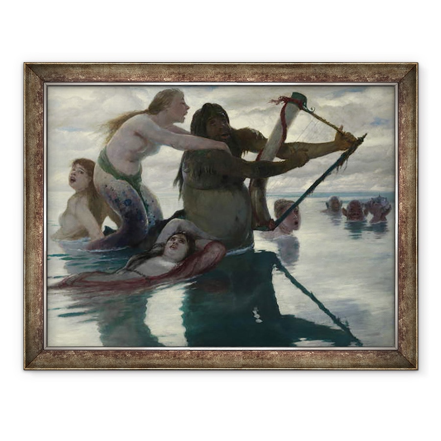 Tablou inramat - Arnold Bocklin - in mare, 70 x 90 cm