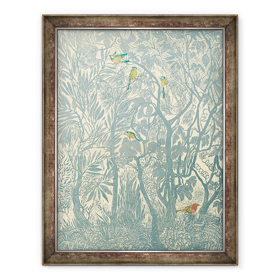 Tablou inramat - Mary Kuper - Bird uitam de la fereastra bucatariei, robin, 70 x 90 cm