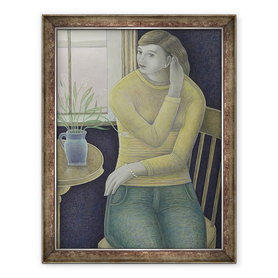Tablou inramat - Ruth Addinall - Fata cu o bratara perla, 70 x 90 cm