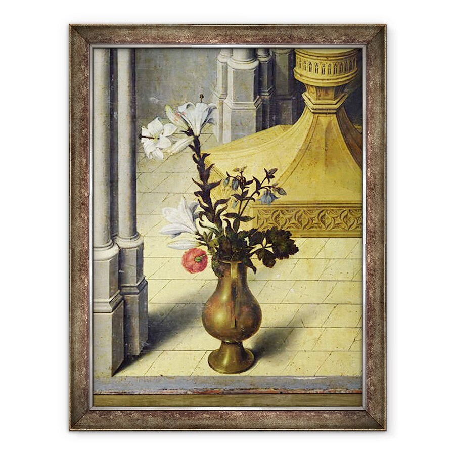 Tablou inramat - Master of the Aix Annunciation - Vaza de flori. c.1445 ulei pe panou, 70 x 90 cm