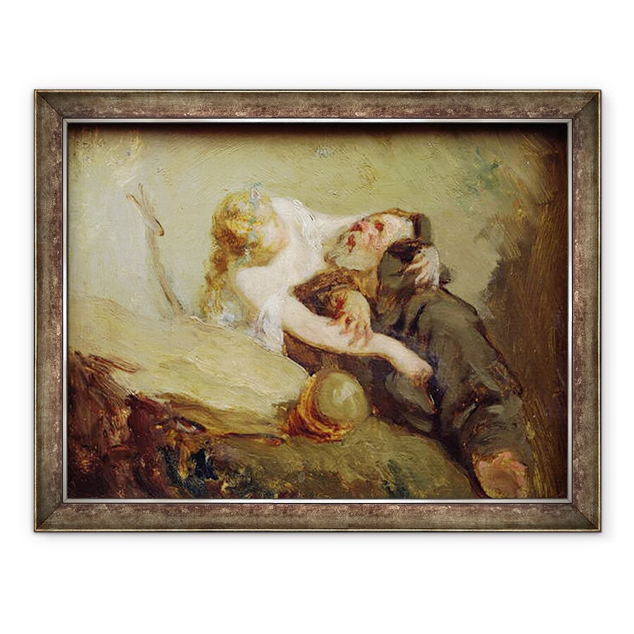 Tablou inramat - Jean-Francois Millet - Tentatia Sfantului Anton, 70 x 90 cm