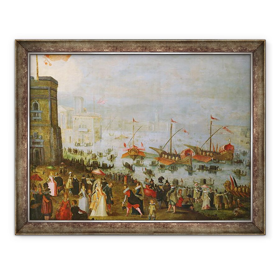 Tablou inramat - Paolo Fiammingo - O petrecere in Venetia, 60 x 80 cm