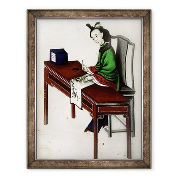 Tablou inramat - Scoala chineza - Ocupatiile unei doamne, pictura doamna pe tesatura, 70 x 90 cm Tablou inramat - Scoala chineza - Ocupatiile unei doamne, pictura doamna pe tesatura, 70 x 90 cm
