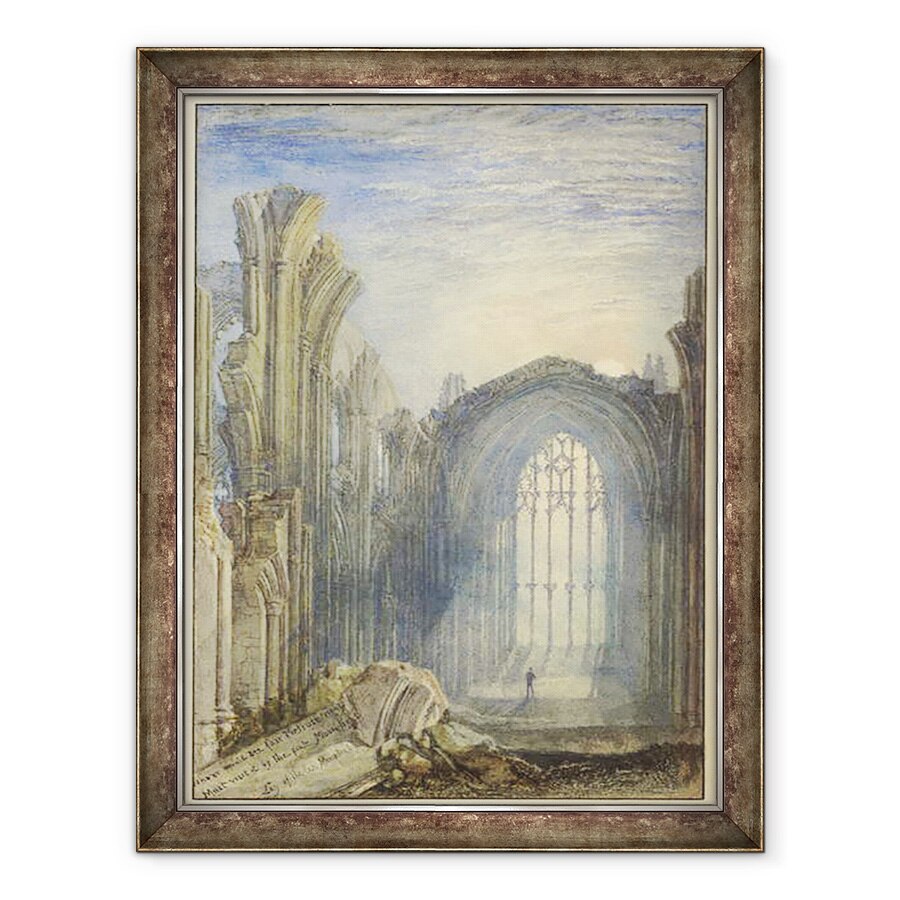 Tablou inramat - Joseph Mallord William Turner - Melrose Abbey, 70 x 90 cm