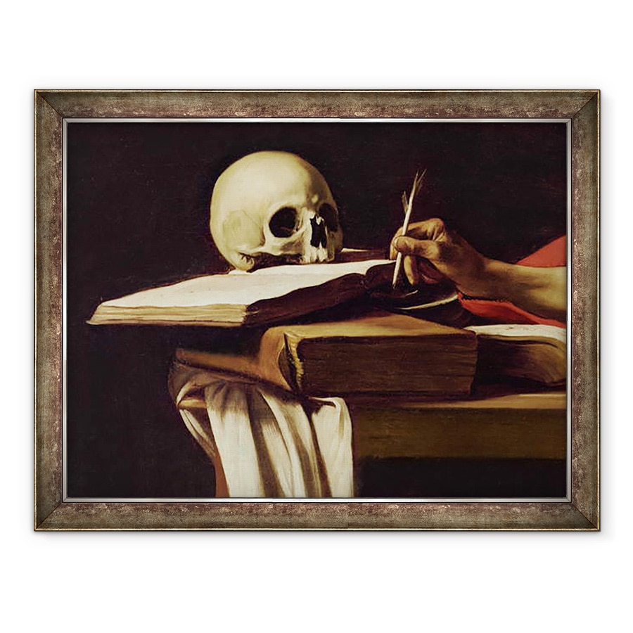 Tablou inramat - Michelangelo Merisi da Caravaggio - Sfantul Jerome Scriind, 60 x 80 cm