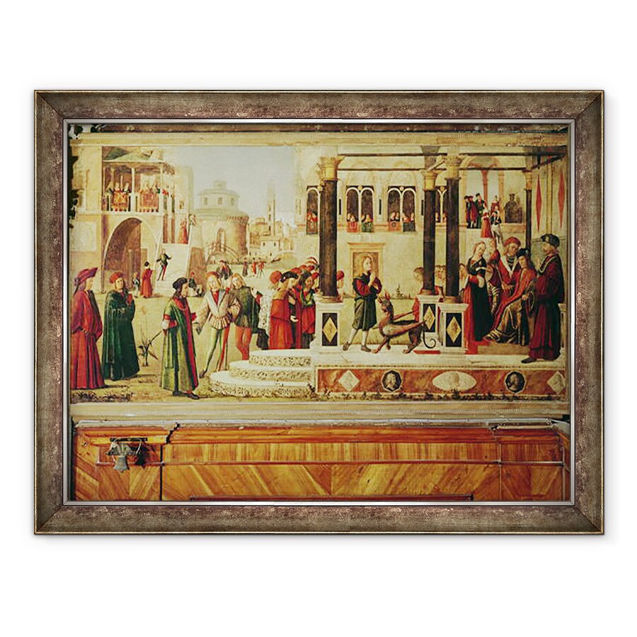 Tablou inramat - Vittore Carpaccio - Miracolul Sfantului Trifoniu, 60 x 80 cm
