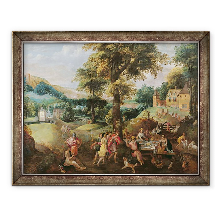 Tablou inramat - Scoala belgiana - Cincinnatus primind deputatii de la Roma, 70 x 90 cm