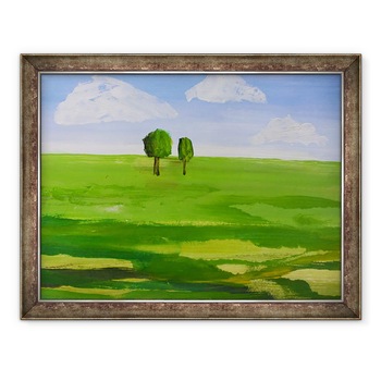 Tablou inramat - Sarah Thompson-Engels - Doi copaci acrilici pe hartie 2019, 60 x 80 cm Tablou inramat - Sarah Thompson-Engels - Doi copaci acrilici pe hartie 2019, 60 x 80 cm