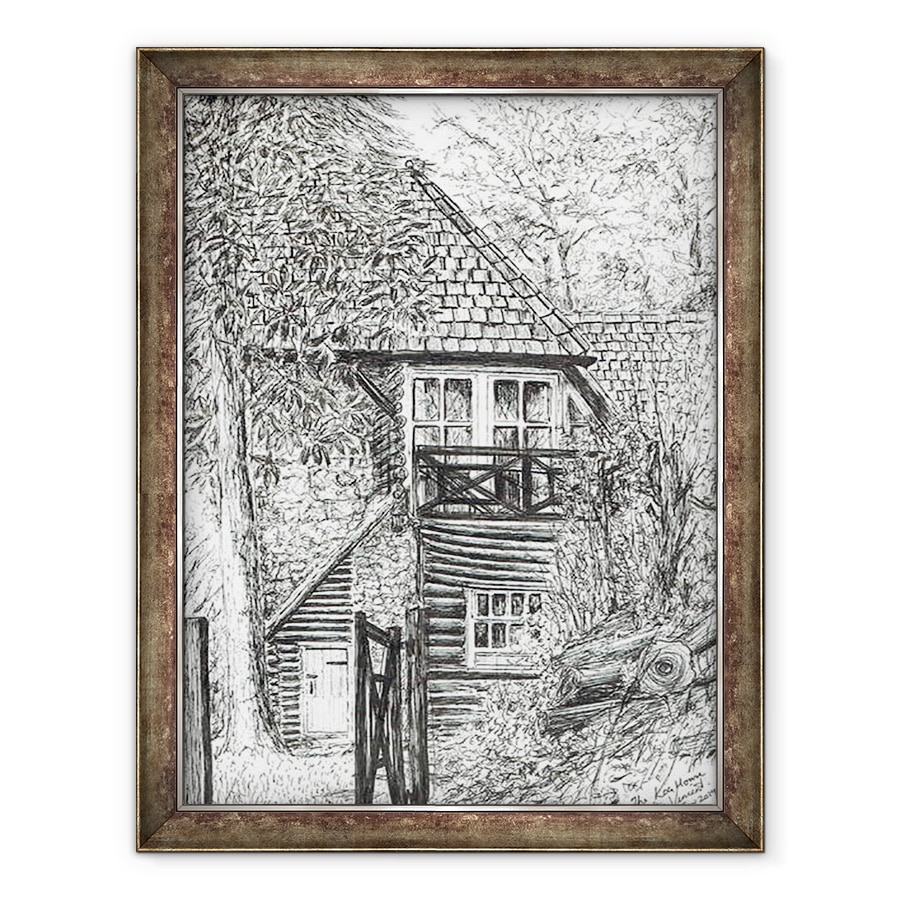 Tablou inramat - Vincent Alexander Booth - Casa de busteni, 2019, 60 x 80 cm