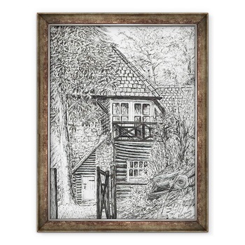 Tablou inramat - Vincent Alexander Booth - Casa de busteni, 2019, 60 x 80 cm Tablou inramat - Vincent Alexander Booth - Casa de busteni, 2019, 60 x 80 cm