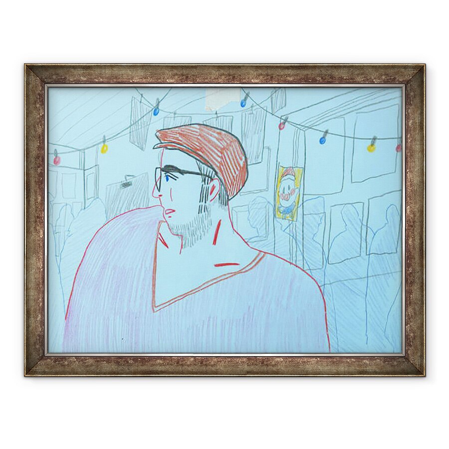 Tablou inramat - Sol Jeong - Un barbat, 60 x 80 cm