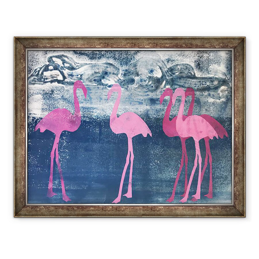 Tablou inramat - Sarah Thompson-Engels - Flamingos,2019, 60 x 80 cm