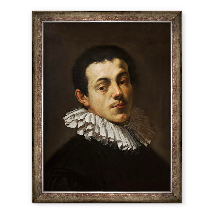 Hans von Aachen - Joseph Heintz festő portréja, Keretezett kép, 60 x 80 cm