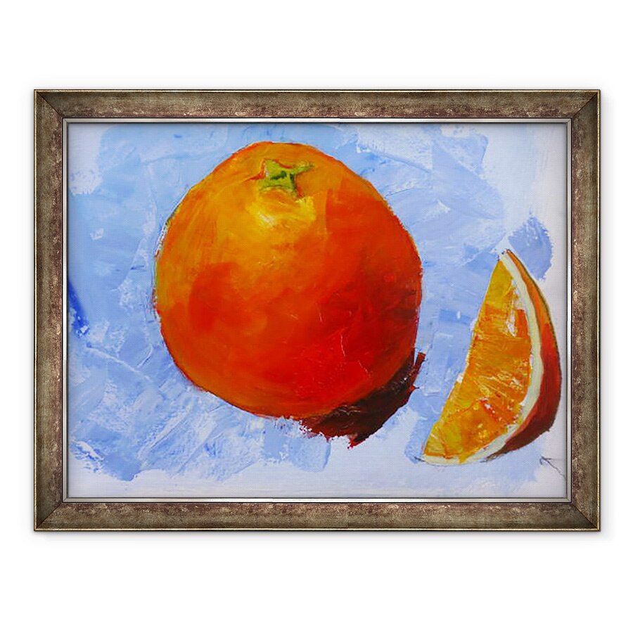 Tablou inramat - Sarah Thompson-Engels - Portocale si felie, 2019, 60 x 80 cm